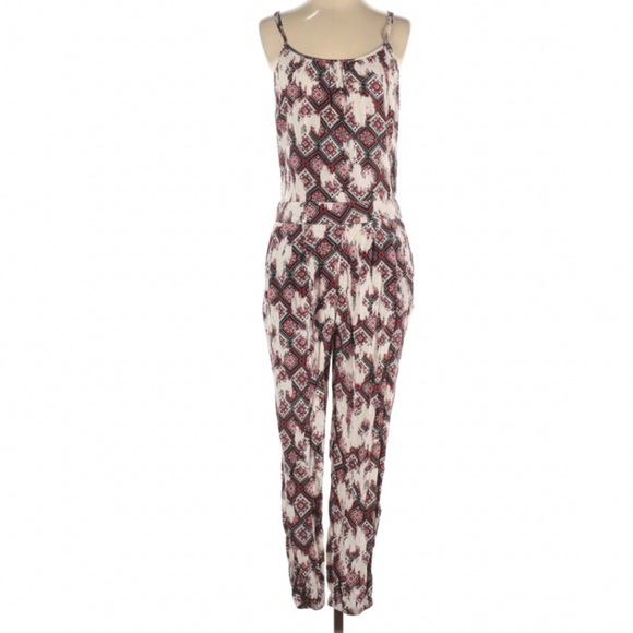 Melrose & Market Boho Printed Jumpsuit Slim Leg - Picture 2 of 9